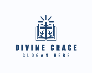 Spiritual Bible Book logo design