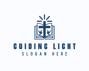 Spiritual Bible Book logo design