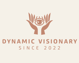 Mystical Eye Hands logo design