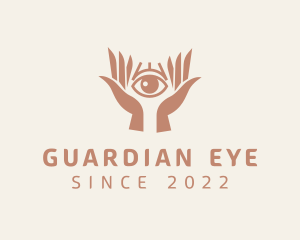 Mystical Eye Hands logo design