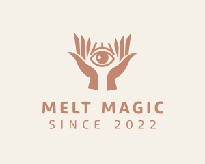 Mystical Eye Hands logo design