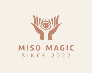 Mystical Eye Hands logo design