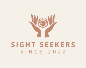 Mystical Eye Hands logo design