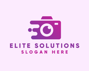 Purple Camera Service  logo design