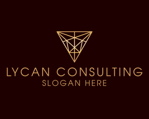 Modern Geometric Triangle logo design