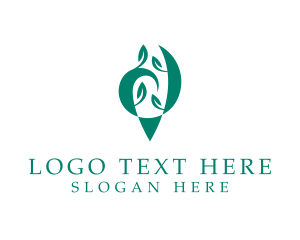 Organic Leaf Plant  logo