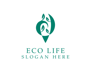 Organic Leaf Plant  logo design