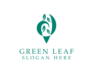 Organic Leaf Plant  logo design