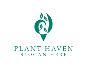 Organic Leaf Plant  logo design