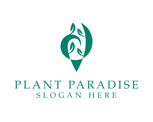 Organic Leaf Plant  logo design