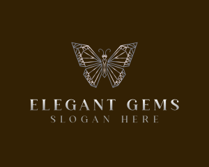 Butterfly Gem Boutique logo design