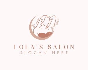 Woman Waxing Salon logo design