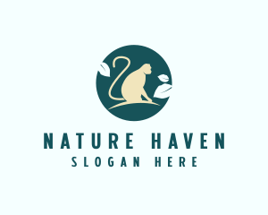 Nature Monkey Animal logo design