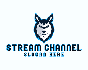 Wild Wolf Stream logo design