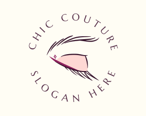 Feminine Eyelashes Salon logo design