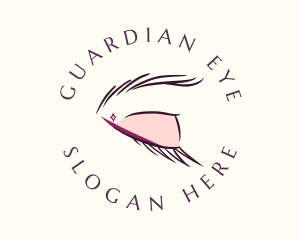 Feminine Eyelashes Salon logo design