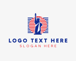 Statue Of Liberty Flag  Logo