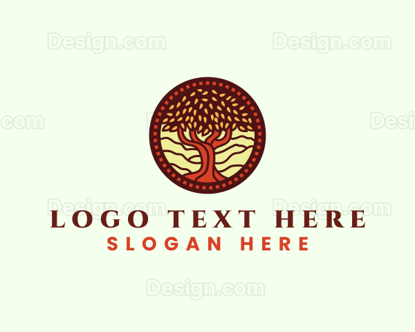 Wood Tree Nature Logo