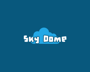 Playful Sky Cloud logo design