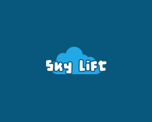 Playful Sky Cloud logo design