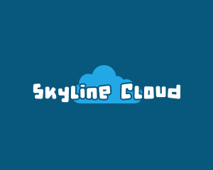 Playful Sky Cloud logo design