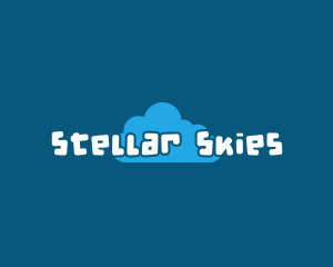 Playful Sky Cloud logo design