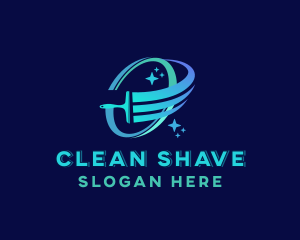 Wiper Cleaning Swoosh logo design