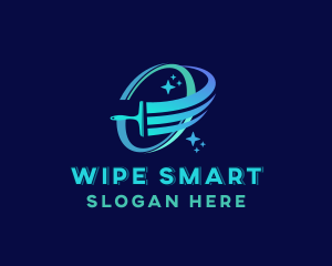 Wiper Cleaning Swoosh logo design