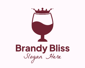 Wine Liquid Crown Glass logo
