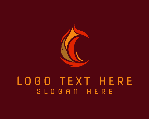 Burning logo example 1