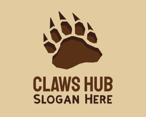 Wild Claw Paw Print logo