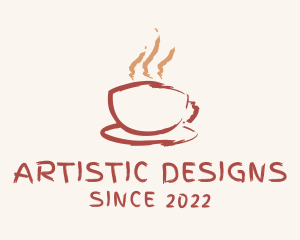 Watercolor Cafe Paint  logo