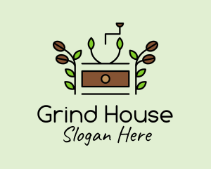 Organic Coffee Grinder  logo design