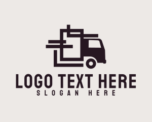 Geometric Transport Truck logo