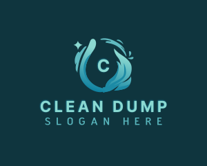 Cleaning Mop Sanitation logo design