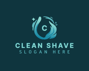 Cleaning Mop Sanitation logo design