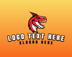 Gaming Dinosaur Streamer logo