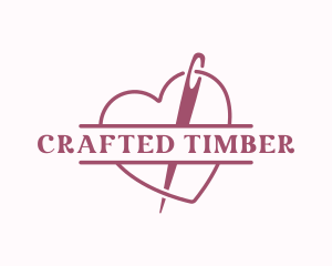 Needle Thread Sewing logo design