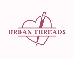 Needle Thread Sewing logo design