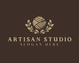 Yarn Knitting Sewing logo design