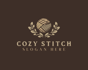 Yarn Knitting Sewing logo design