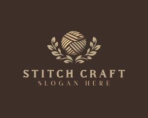 Yarn Knitting Sewing logo design