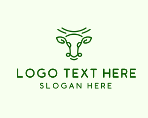 Animal Livestock Cow  Logo