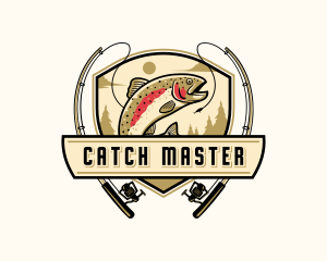 Fishing Rod Fish logo