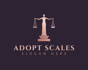 Lady Justice Scales logo design