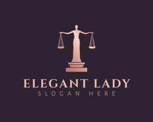 Lady Justice Scales logo design