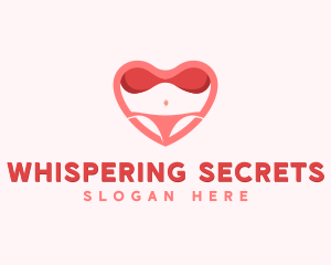 Sexy Lingerie Heart logo design