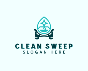 Car Cleaning Droplet logo design