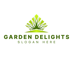 Grass Lawn Landscaping logo design