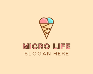 Sweet Ice Cream Cone  Logo